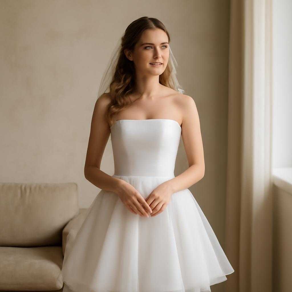 мини-свадебные платья