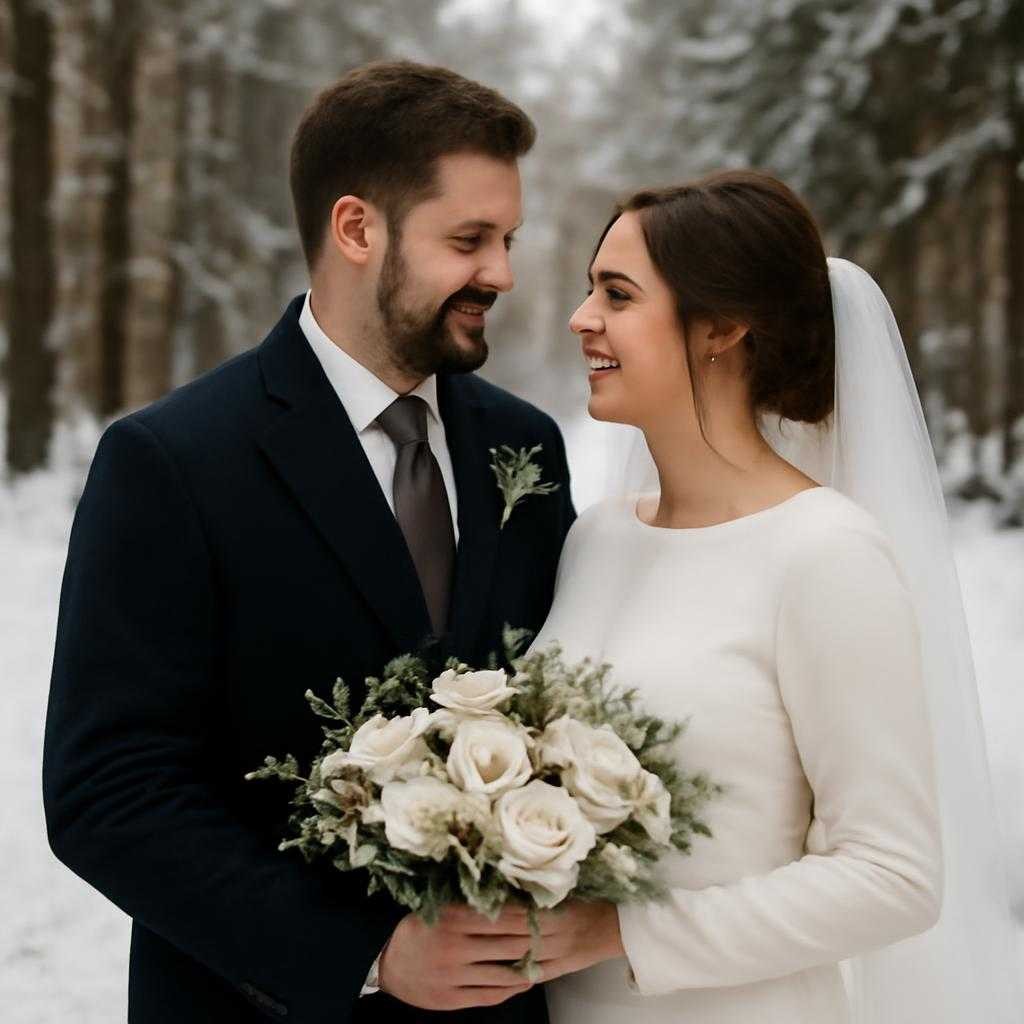 зимняя свадьба