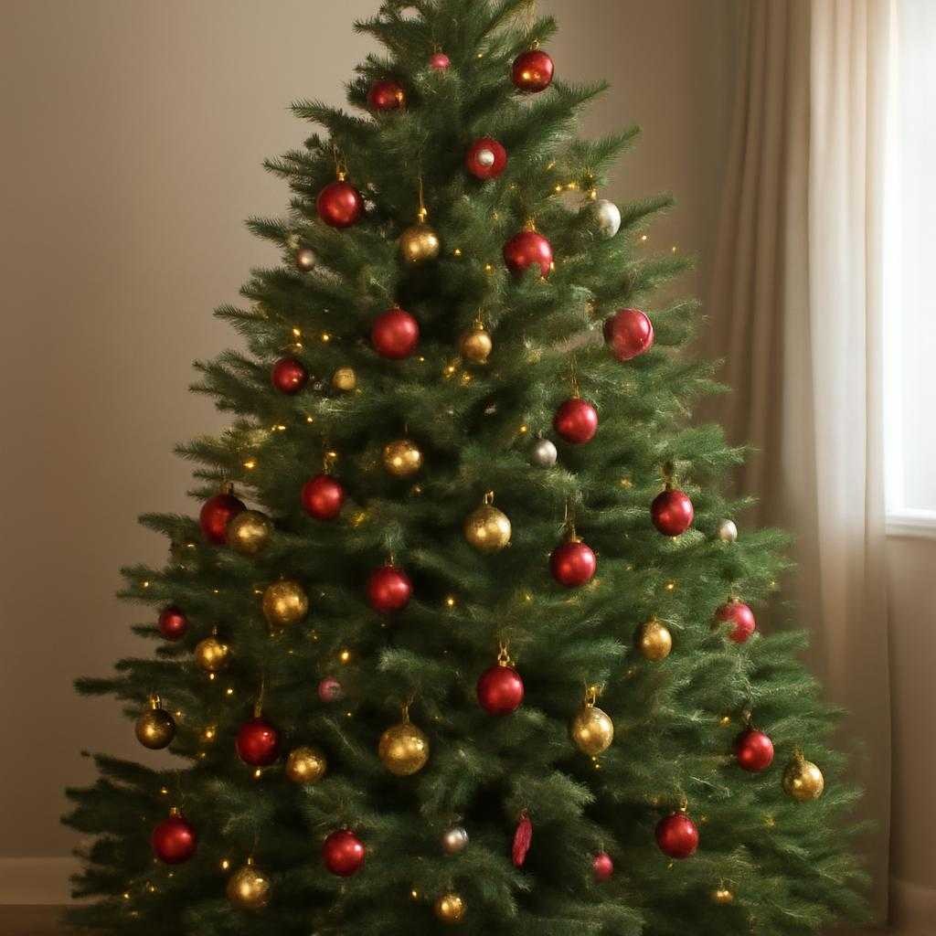 наряженная ель