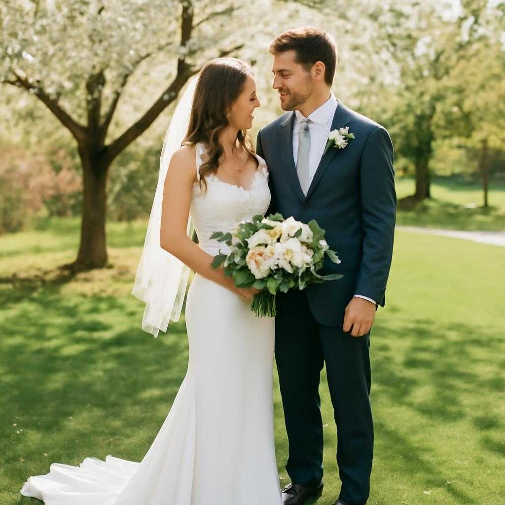 весенняя свадьба