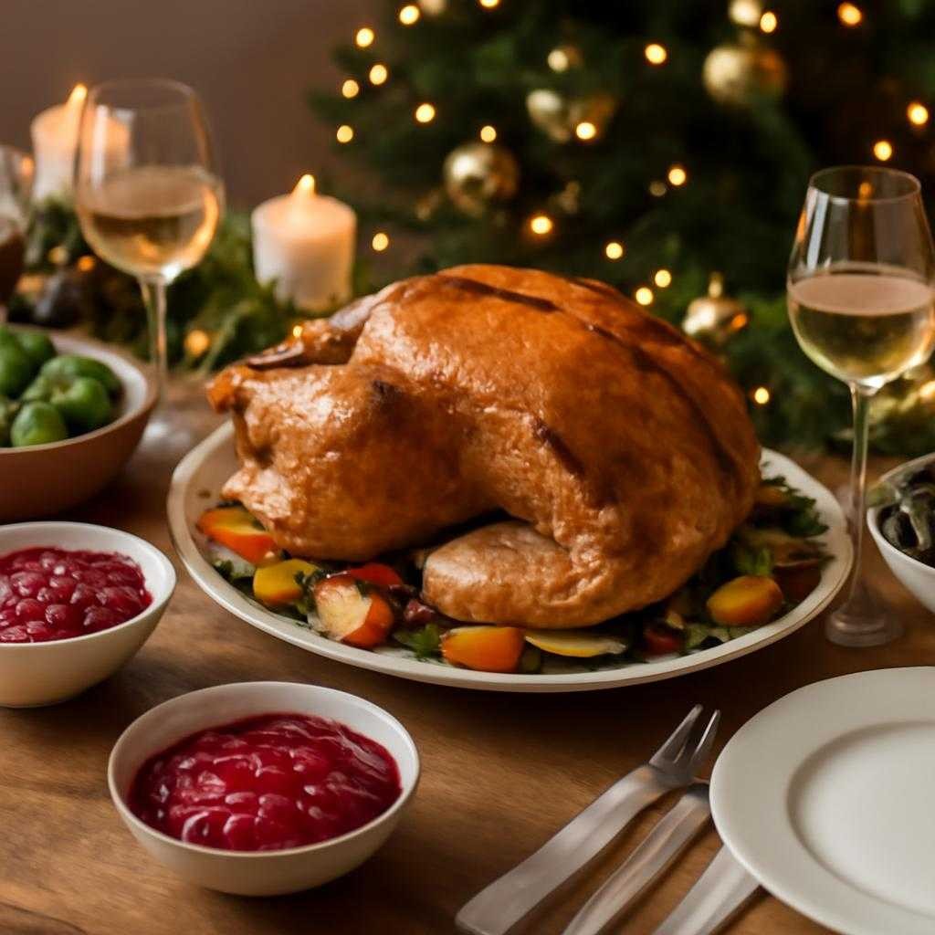 новогодний стол